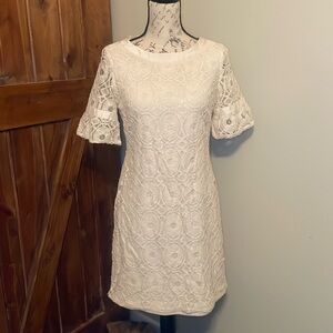 White Liz Claiborne Lace Dress